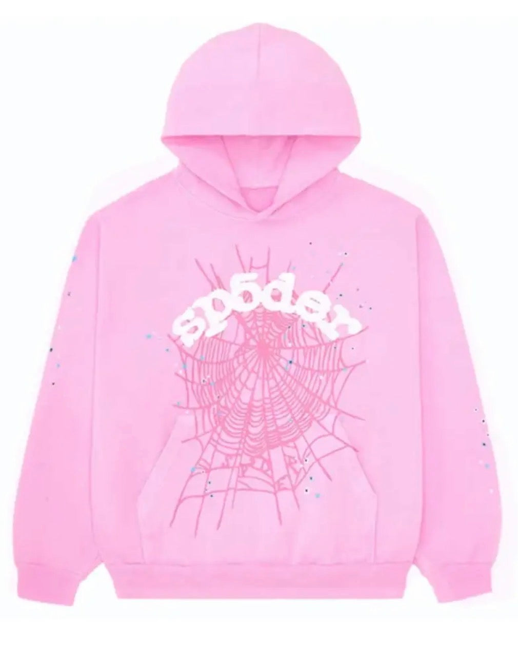 Sp5der P*nk Web Hoodie Pink