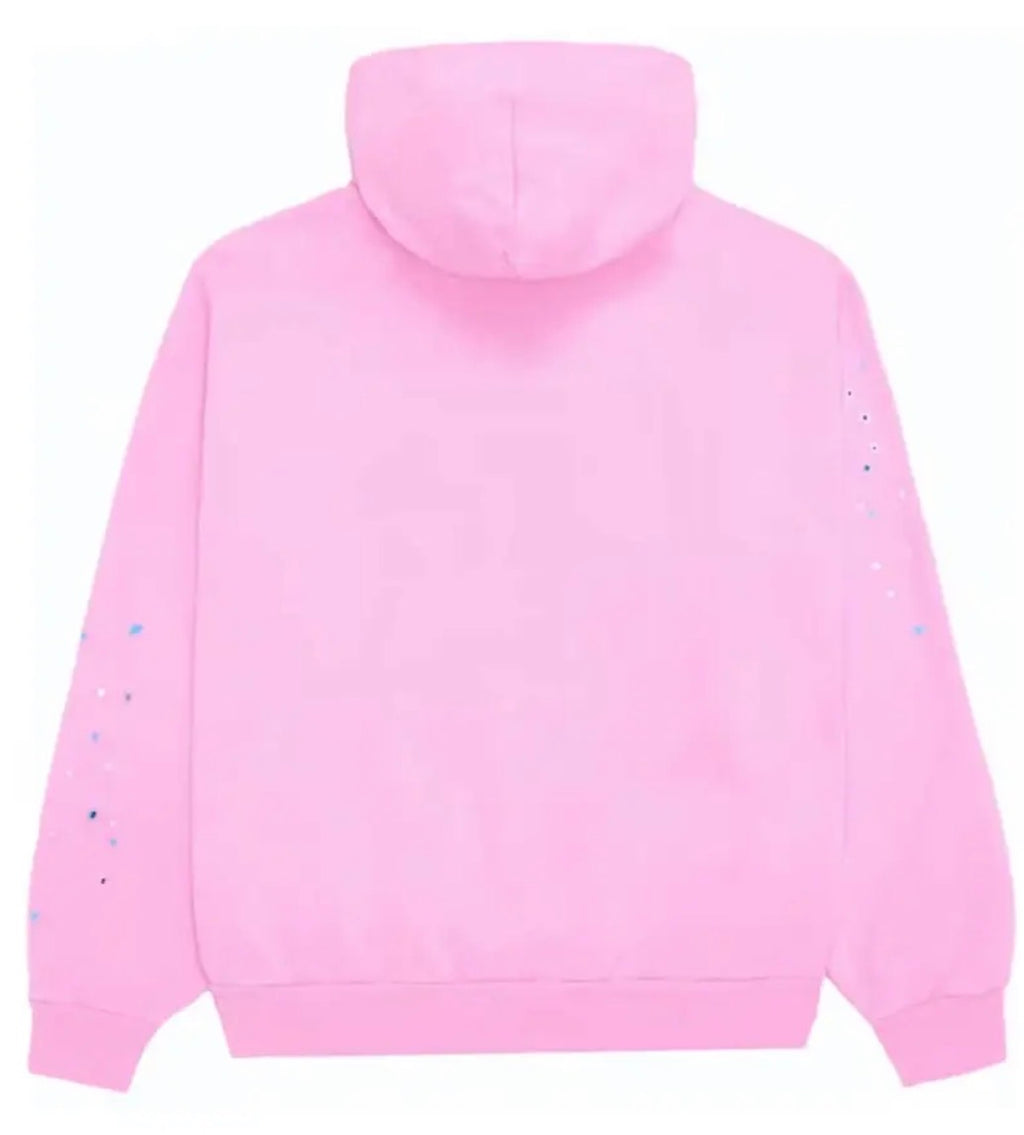 Sp5der P*nk Web Hoodie Pink