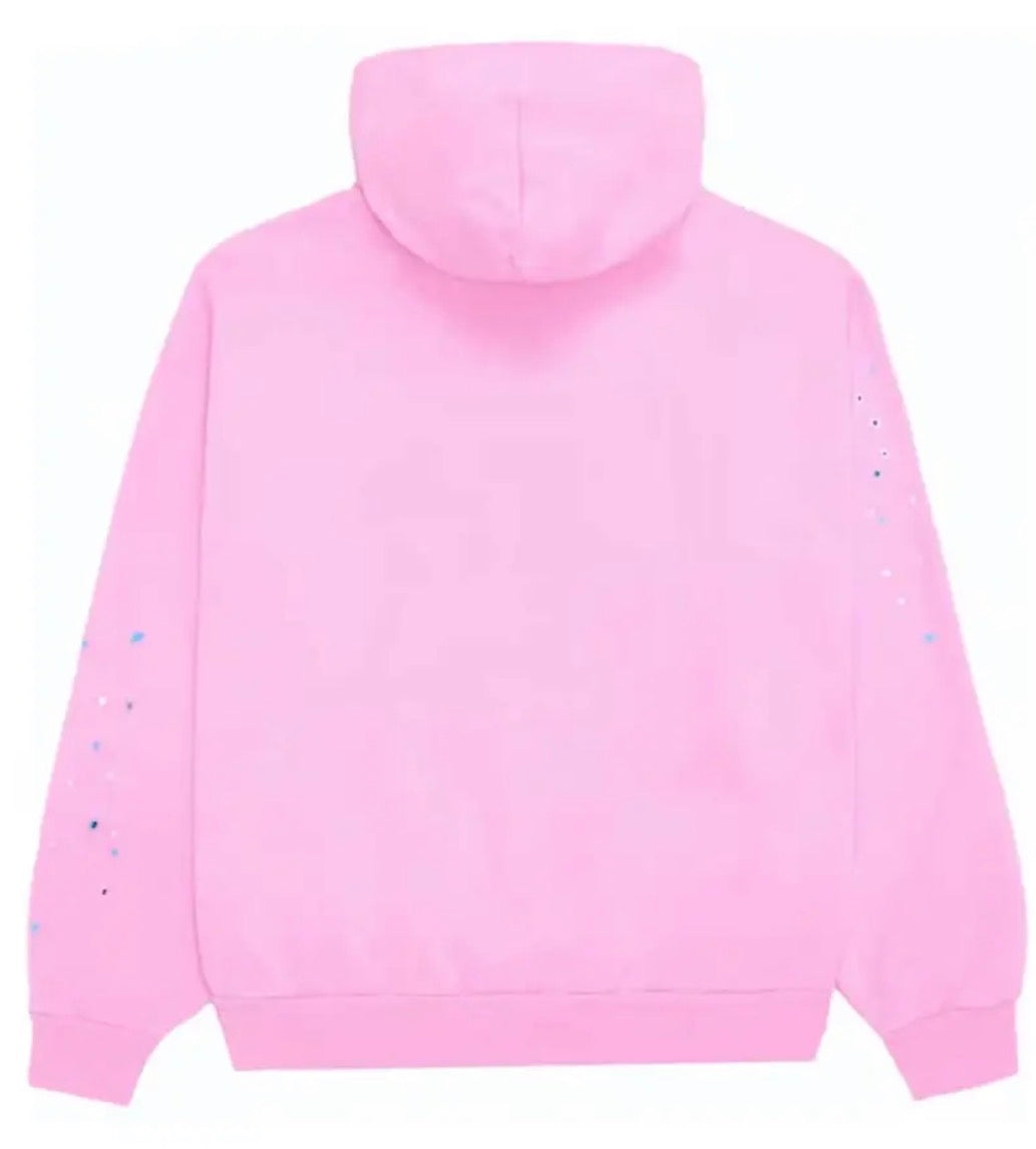 Sp5der P*nk Web Hoodie Pink