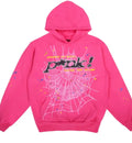 Sp5der P*nk Web Hoodie Pink
