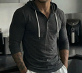 Slim Fit Henley Hoodie